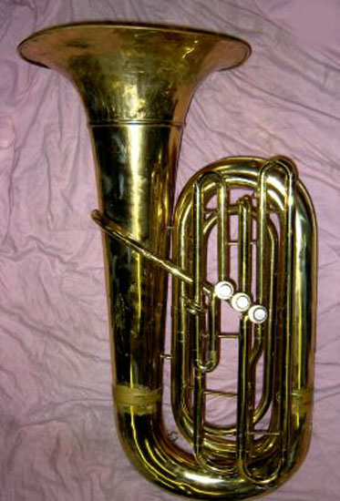 Conn 11J BBb Front action Bell Up 1958